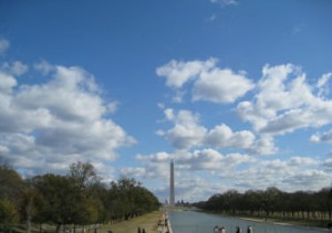 Down the mall to the Washington...aka the I have a dream... POV