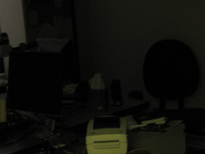 My office with no illumination, 8:30 a.m. 2010-11-01